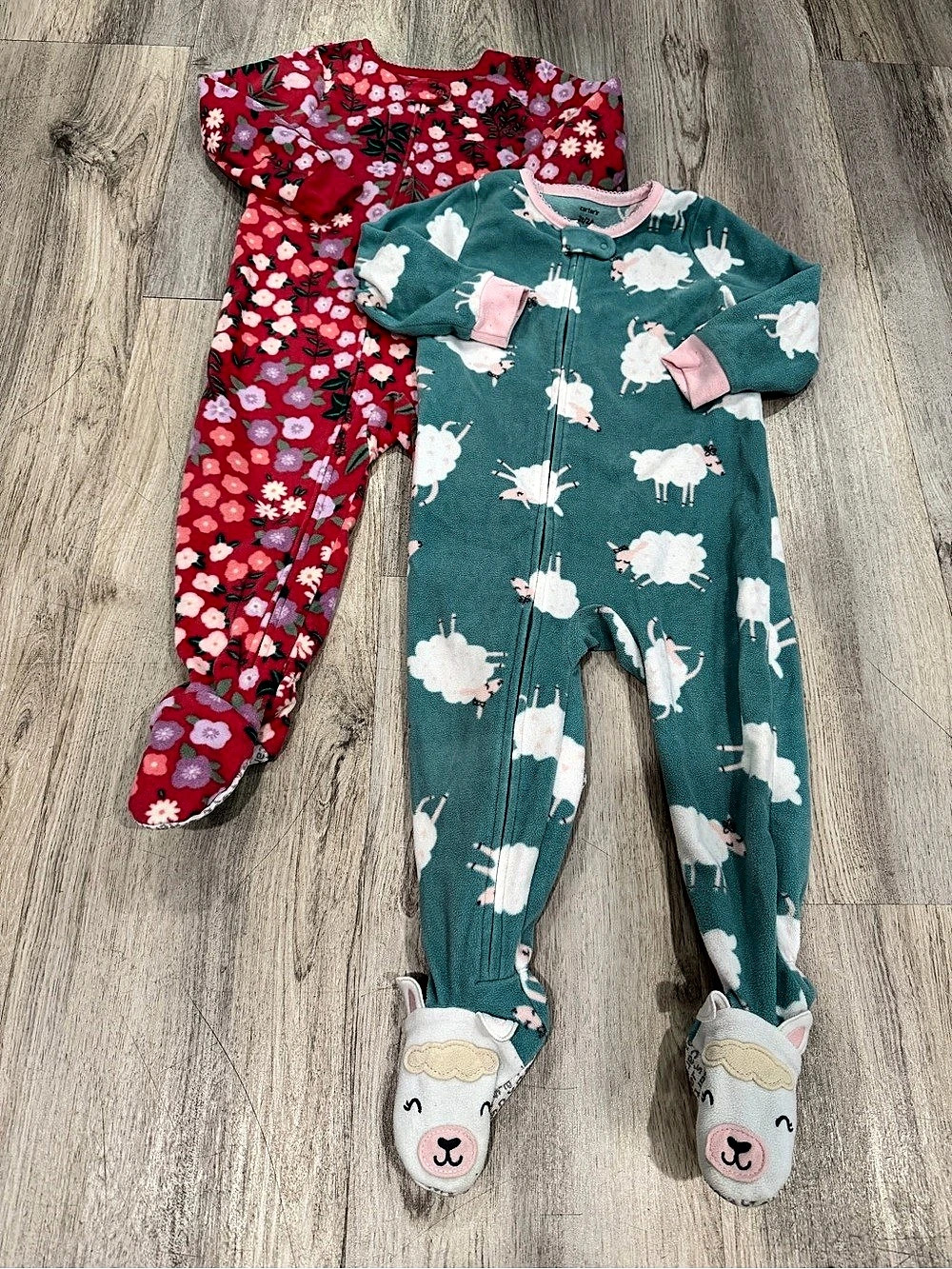 Carter's Fleece Footed Pajamas (Lot of 2)